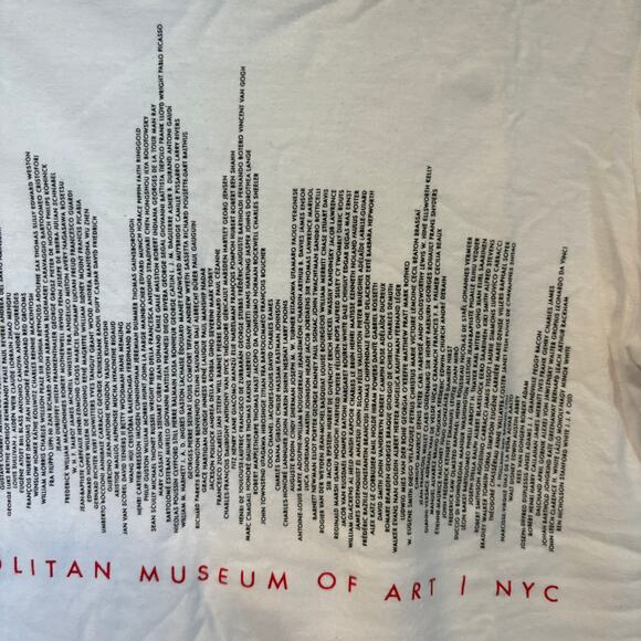 New York City Metropolitan Museum of Art Skyline Tee White Small - Picture 7 of 8